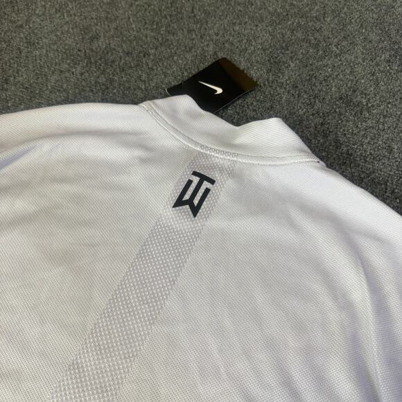 Nike Dri-FIT ADV Golf Tiger Woods Mock Polo Mens Large Light Violet DR5324-536 - Picture 1 of 8